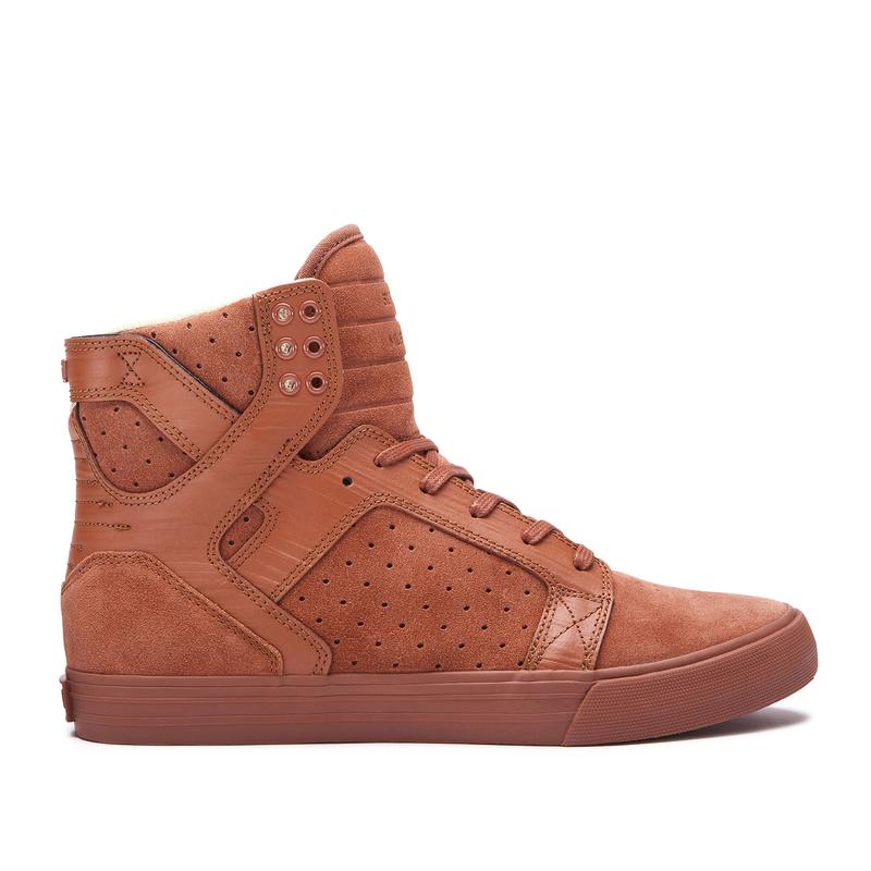 Supra SKYTOP - Erkek Boğazlı Ayakkabı - Kahverengi - Türkiye (52104RSOY)